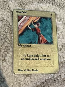 Magic the Gathering Magic the Gathering Colección Oro Metal Campo de Fuerza Personalizado - Imagen 1 de 2