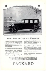 De colección impresión de coche anuncio Packard 7 pasajeros sedán música radio maestra c1928-30 - Imagen 1 de 2