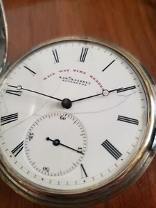 ROBERT ROSKELL RAILROAD APPROUVED POCKET WATCH FOR THE U.K. 1890 - Picture 1 of 6