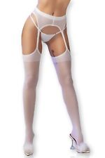 Lust Stockings Weiß  heiße Straps Look  Beinerotik   Sex-Strumpfhose    Gr. S/M