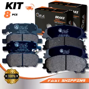 Front and Rear Disc Brake Pads for 2017 - 2022 Infiniti Q60 w/out Sport Package - Picture 1 of 8
