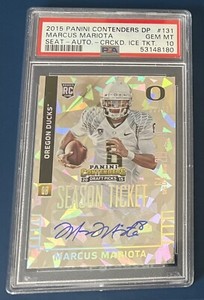 2015 Panini Contenders DP Marcus Mariota RC Cracked Ice /23 - PSA 10 🔥 Falcons