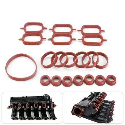 INTAKE INLET MANIFOLD GASKETS SEALS FOR BMW M47 M57 E46 E53 E60 E63 E65 E90 E91 - Image 1 of 4