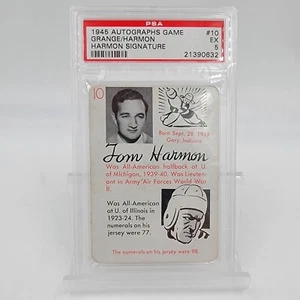 1945 Autographs Game Grange/Harmon PSA 5 Tom Harmon Signature - Picture 1 of 6