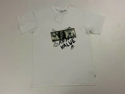 Camiseta gráfica blanca con logotipo de adulto WESC para hombre talla XS Foto 1 de 3