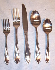 60 Stck. Wallace American Tradition 18/10 Tisch Gedeck Messer Gabel Löffel Set. - Bild 1 von 7