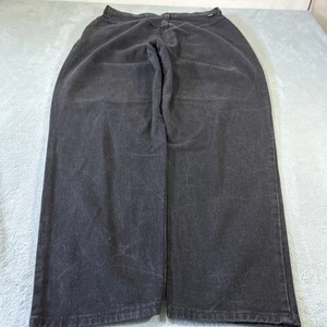VTG 90s Beyond Baggy Jeans Womens 18 34x30 Lee Black Denim Hamilton Made in USA - Picture 1 of 14