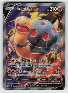 Torkoal V Pokemon Schwert & Schild Base Set 188/202 Full Art Ultra Rare NM - Bild 1 von 2