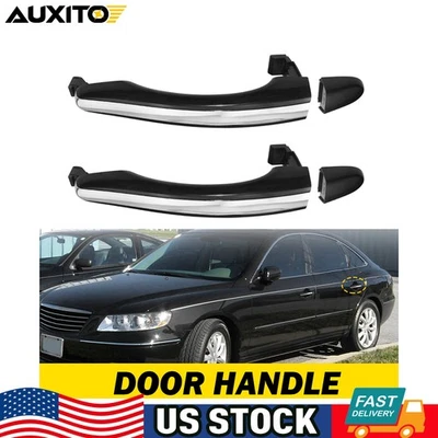 2 задние левые правые наружные дверные ручки подходят для Hyundai Azera 06-11 грунтовка пластик H - Изображение 1 из 4