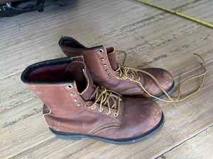 Vintage Red Wing Boots gefüttert Größe 9,5-10 (siehe Maße) braun - Bild 1 von 7