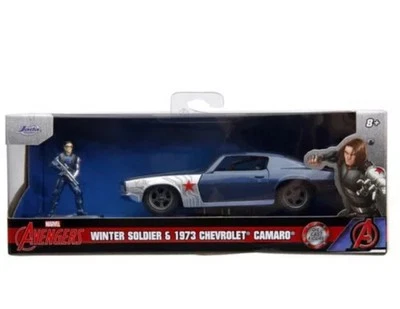 1973 Chevrolet Camaro Dark Blue Metallic with Gray Stripes and Winter Soldier by - Image 1 of 4