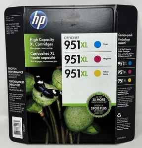 HP 951XL Original Farbe Tintenpatronen 3er-Pack Cyan Magenta Gelb Ablaufdatum 6/2016 - Bild 1 von 5