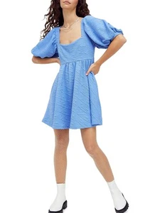 Free People Womens Daytime Short Mini Dress Blue Size M - Picture 1 of 2