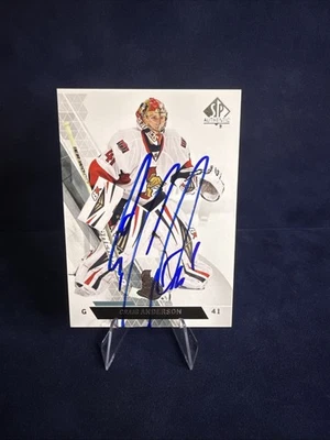 Craig Anderson Signed SP Authentic Card - Image 1 of 3