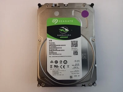 Seagate BarraCuda 3.5 4TB Internal Hard Disk HDD 6Gb/s 256MB 5400rpm ST4000DM004 - Image 1 of 4