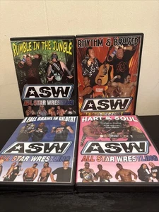 ASW All Star Wrestling Rare DVD-R Bundle TNA AEW WWE ECW R1 RARE - Imagen 1 de 2