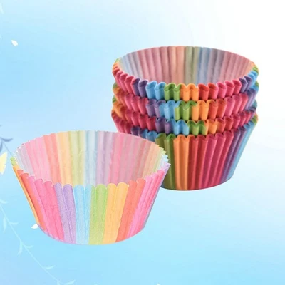  100 Pcs Caissette En Papier Pour Muffins Moules De Cuisson Silicone - Photo 1/4