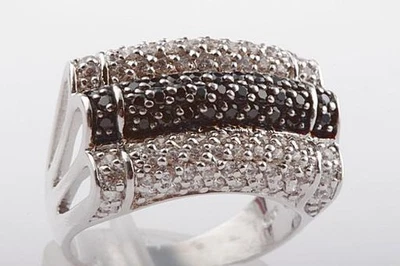 Kristall Ring 925 Sterling Silber Größe 59 Fein! - - Bild 1 von 4