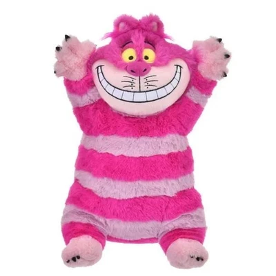 Japan Tokyo Disney Store Cheshire Cat Plush Toy Magnet Pink Alice in Wonderland - Image 1 of 4