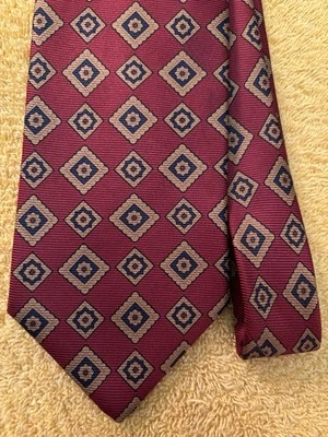 Новый без ценников Brooks Brothers Makers Rust RedTie с Бриллиантами 3,75x58 Сделано в США - Изображение 1 из 4