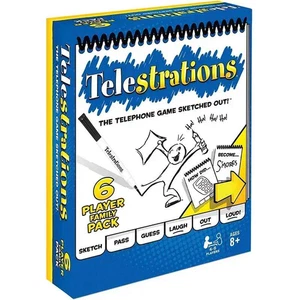 Telestrations Party Game for 4-6 Players Ages 12+ Family Drawing Board Game UK - Picture 1 of 7