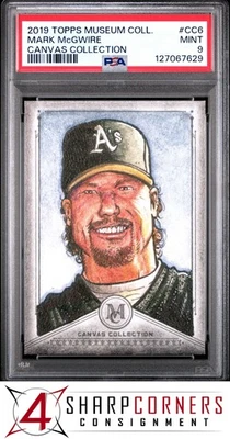 2019 TOPPS MUSEUM COLLECTION CANVAS COLLECTION #CC6 MARK McGWIRE POP 1 PSA 9 - Image 1 of 3