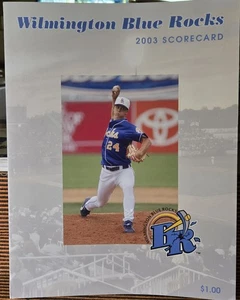 2003 Wilmington Blue Rocks Scorecard - Picture 1 of 1