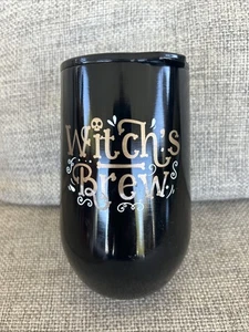 Vaso de cerveza de bruja de metal de 16 oz negro - Imagen 1 de 5