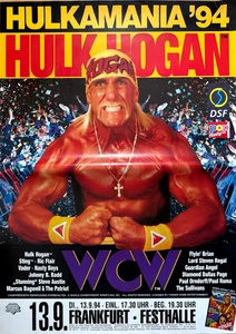 HULK HOGAN  1994 FRANKFURT  HULKAMANIA + Original Tour Poster Plakat - DIN A0 xx - Picture 1 of 1