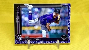 2025 Topps Series 1 - Cal Quantrill #301 Team Logo Border Colorado Rockies SP - Picture 1 of 2