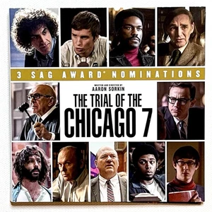 THE TRIAL OF THE CHICAGO 7 FYC DVD SAG 2020 Netflix Aaron Sorkin. - Picture 1 of 3