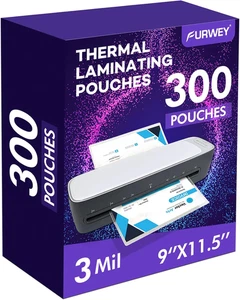 300 Pack Laminating Sheets, 3 Mil, 9 X 11.5 Inches Thermal Laminating Pouches La - Picture 1 of 11
