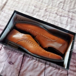 Fratelli Select Brown Oxford Genuine Leather Lace Up Dress Shoes Men Size 12 M - Picture 1 of 16