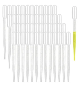 300 PCS 3ML Dropper Pipettes Essential Oil Transfer, Disposable Plastic Eye Drop - Picture 1 of 4