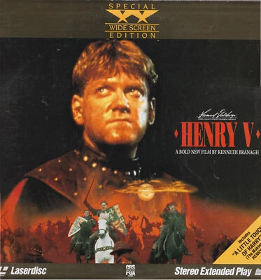 Laserdisc Shakespeare Henry V Kenneth Branagh Scofield Emma Thompson Buy2Get1 - Image 1 of 2