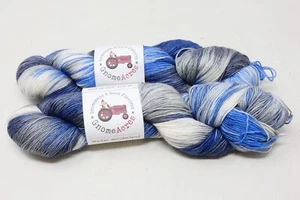 Gnomo Acres WINTER WONDERLAND tinto a mano 70%SW seta merino contanti 435 anni lotto 2 NUOVO - Foto 1 di 5