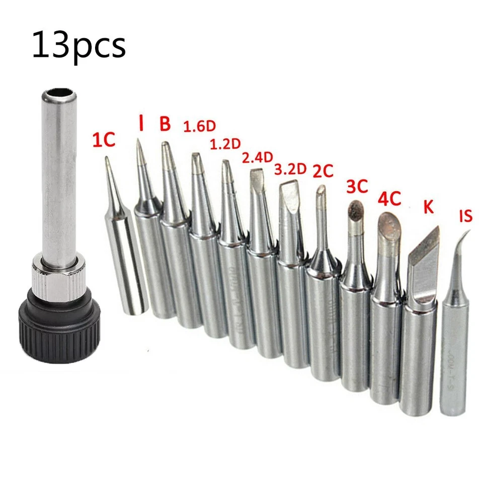Replacement Soldering Iron Tips Designed to Fit Various Station Models