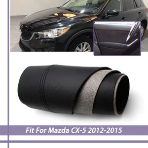 Cubierta protectora de cuero con reposabrazos para paneles de puerta 2 piezas para Mazda CX-5 2012-2015 - Imagen 1 de 4