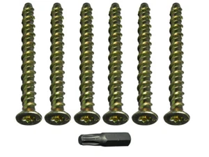 Nuovo 4 X Calcestruzzo Muratura Bulloni Testa Esagonale Autofilettanti Anchor M6 - Foto 1 di 1