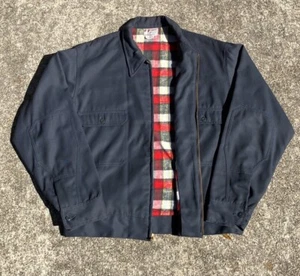 Vintage 1940s Wascott Sanforized Flannel Lined Jacket Mechanics ‘Ricky’ 44 26x26 - Picture 1 of 6