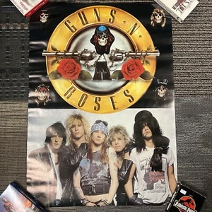Vintage Guns and Roses Original Rock and Roll Poster 23.5”x33” - Picture 1 of 9
