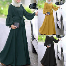 Women Ramadan Muslim Prayer Abaya Dress Dubai Kaftan Jilbab Islamic Long Dress