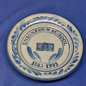 Plato de cerámica vintage 1993 Collector's Westerwald Uniontown School 100 años Usado en excelente estado - Imagen 1 de 4