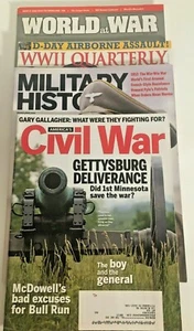 Military Magazines Lot: Set of 4: Civil War, WWII, Military History, Gettysburg - Foto 1 di 9