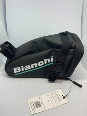 Bolsa de sillín central BIANCHI negra funda de bicicleta bolsa de almacenamiento JP243S3902BK000 Foto 1 de 4