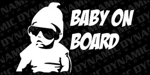 Large Baby on Board Sticker the Hangover JDM Euro funny vinyl car window decal - Picture 1 of 1