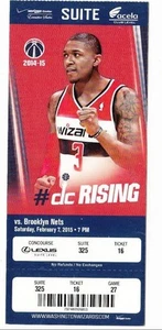 2014 WASHINGTON WIZARDS VS BROOKLYN NETS SUITE TICKET STUB 2/7 BRADLEY BEAL - Bild 1 von 1