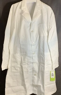 Abrigo de laboratorio Landau blanco de 3 bolsillos para mujer talla 48 3139 WWT nuevo con etiquetas Foto 1 de 4