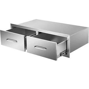 VEVOR Cassettiera Cucina Doppio Accesso a Filo 30"x20"x10" BBQ Giardino - Foto 1 di 12