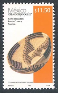 pp147 México Creación Popular MNH 2014 Sc#2502Ei Mc#3550V Et#cp147 cesta de mimbre - Imagen 1 de 1